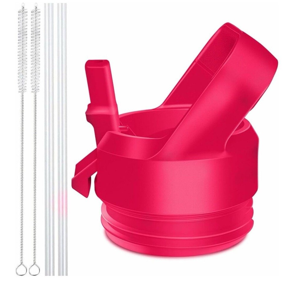 Straw Cap for YETI Rambler Bottle and RTIC Bottle, Straw Lid 2 Straw 2 Lid